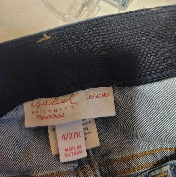 Isabel Maternity Blue Jeans Jegging waist 30" X 28L Pre-owned - Picture 3 of 6